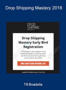 Till Boadella - Drop Shipping Mastery 2018