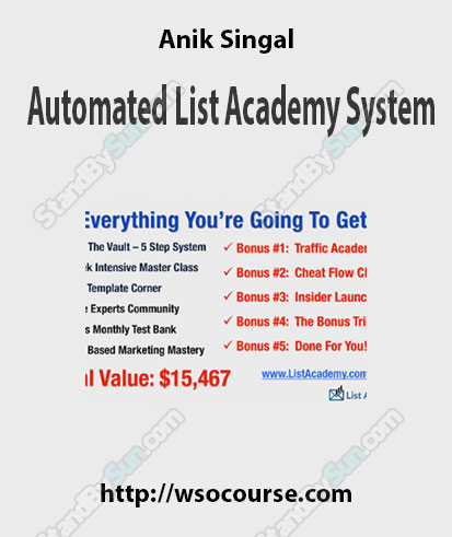 Anik Singal - Automated List Academy System