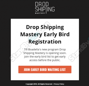 Till Boadella - Drop Shipping Mastery 2018