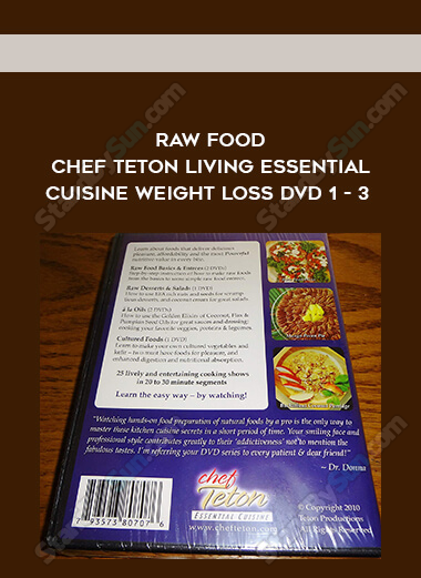 Raw Food Chef Teton Living Essential Cuisine Weight Loss DVD 1 - 3
