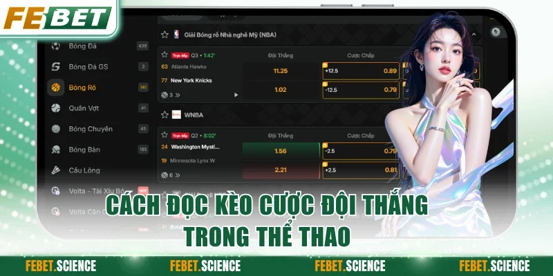 Cách đọc kèo cược đội thắng trong thể thao